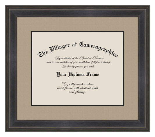 Espresso Diploma Frame, Mahogany Wooden Frame with archival double mat